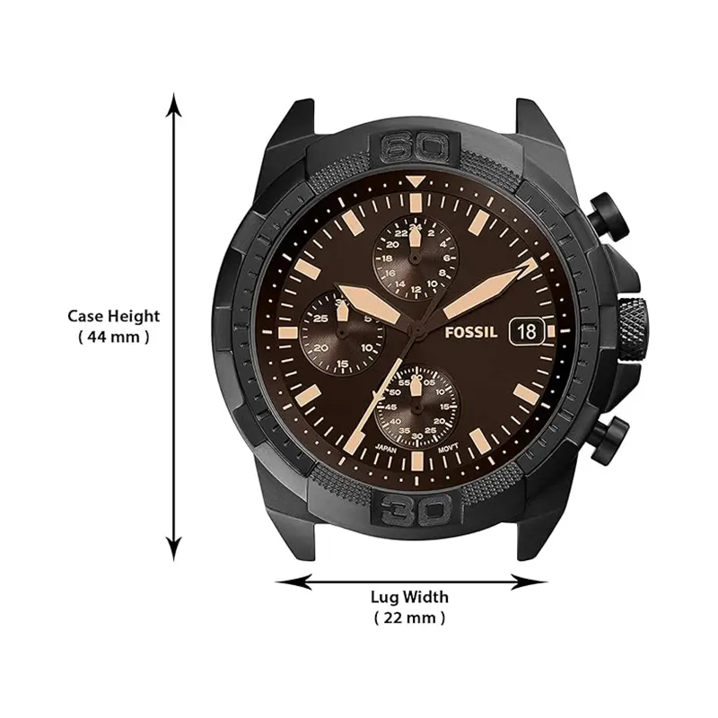 Fossil Bronson Chronograph Black Dial Men’s Watch- FS5851